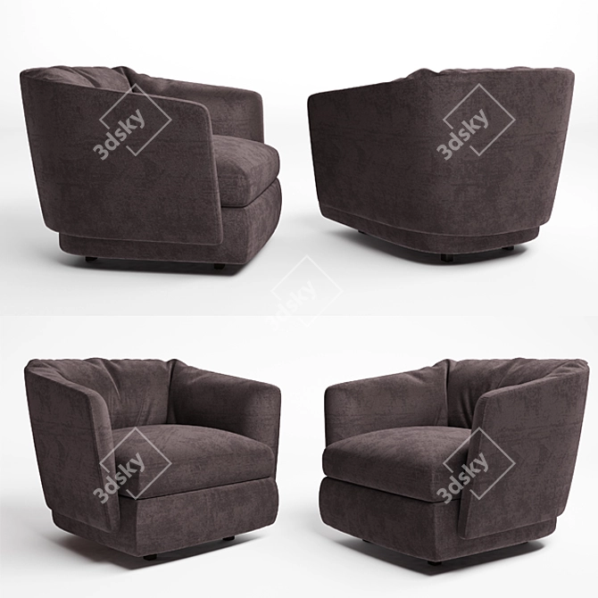 Luxury Holborn Armchair 3D model image 1