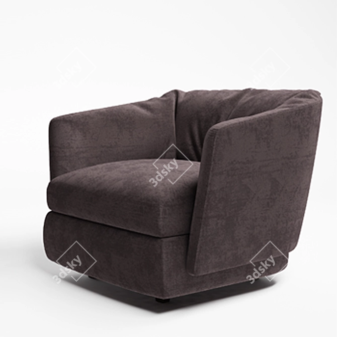 Luxury Holborn Armchair 3D model image 2