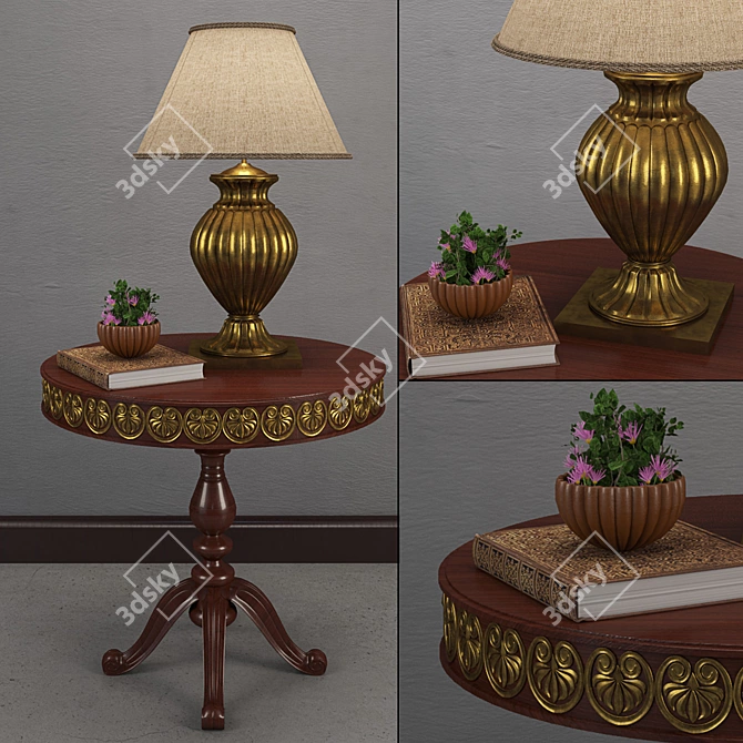 Elegant Home Décor Trio 3D model image 1