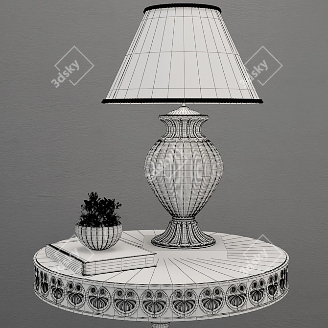 Elegant Home Décor Trio 3D model image 2