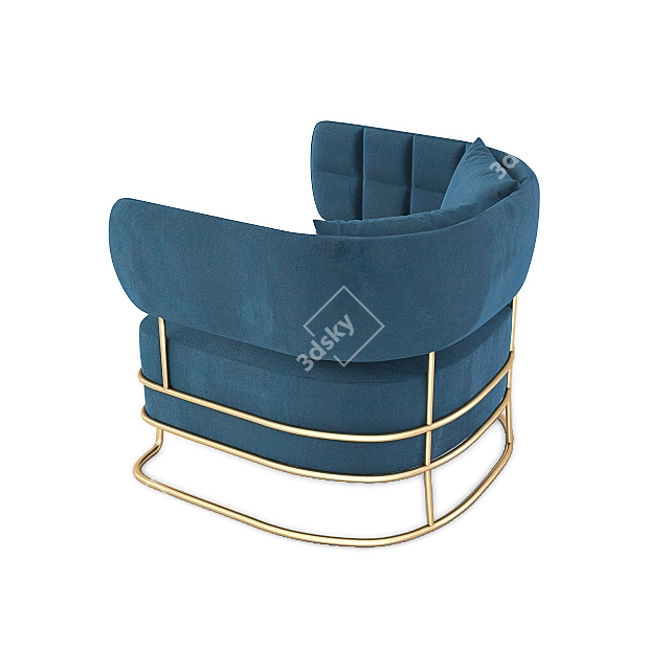 Madison Studio Armchair: Stylish, Compact, Comfortable 3D model image 3