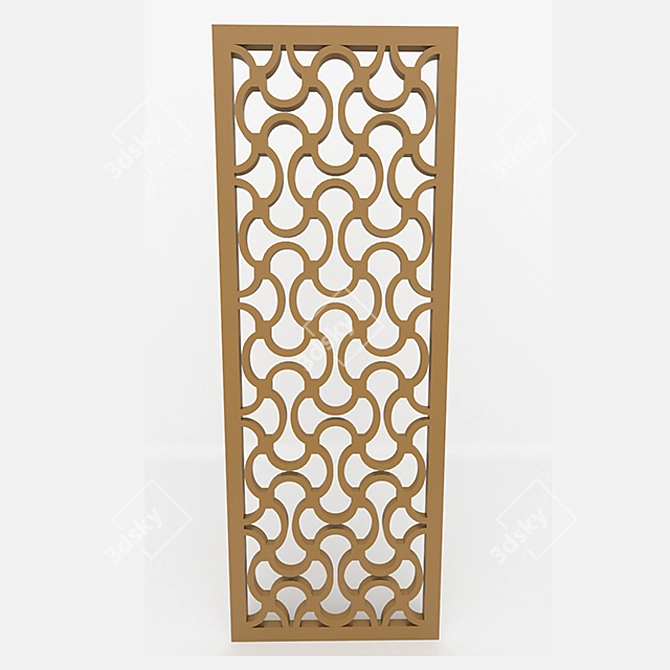 Elegant Decorative Panel - 54x149 cm 3D model image 1