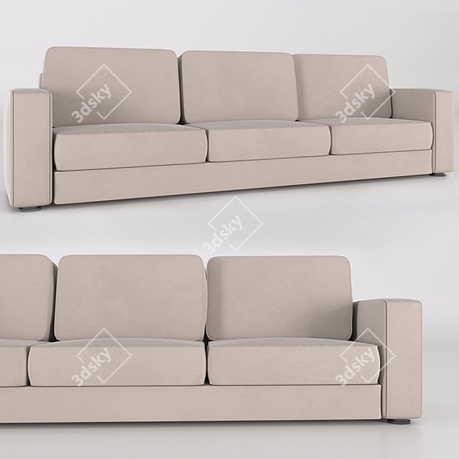 Modern Business Sofa 3D model image 1