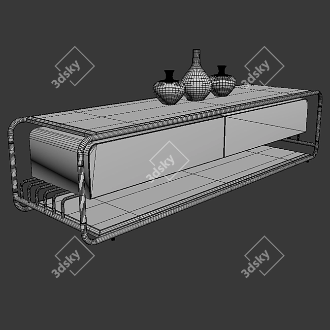 Modern Minimalist Coffee Table 3D model image 2