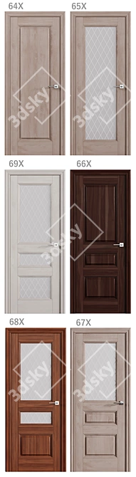 ProfilDoors X-Series: Elegant Interior Doors 3D model image 2