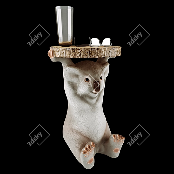 Koala Side Table: Unique and Stylish 3D model image 1