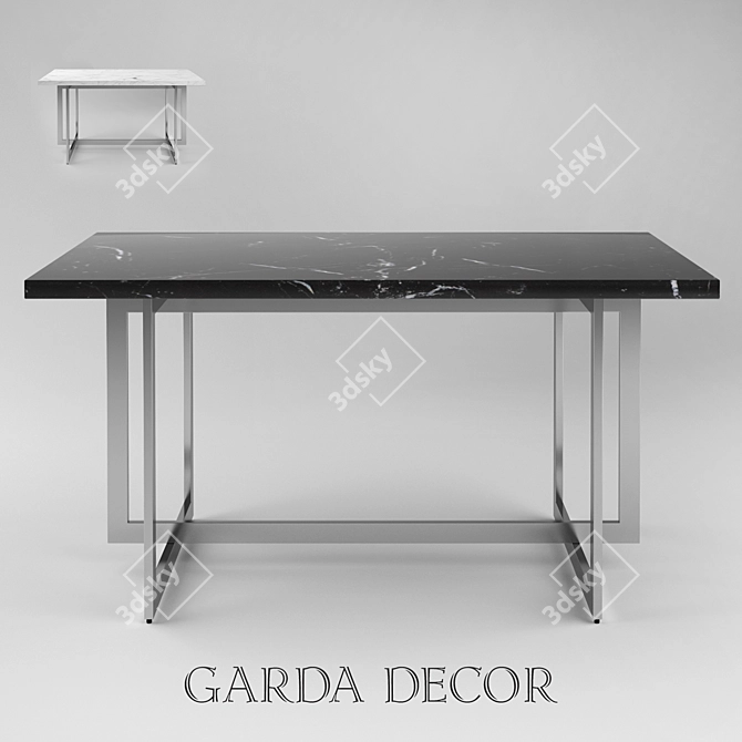 Garda Decor Dining Table: Sleek & Stylish 3D model image 1