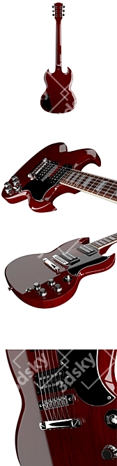 Gibson SG Electric Guitar 3D model image 2