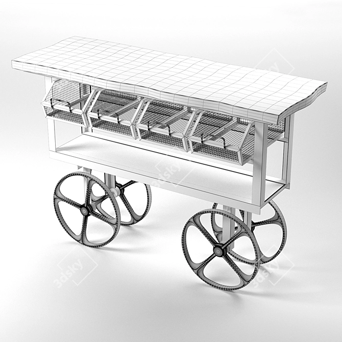 Modern Loft Console: Sleek and Stylish Design 3D model image 2