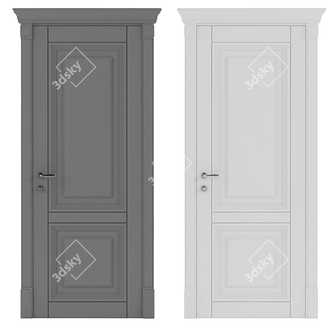 Elegant Modena Door: Timeless Beauty 3D model image 1