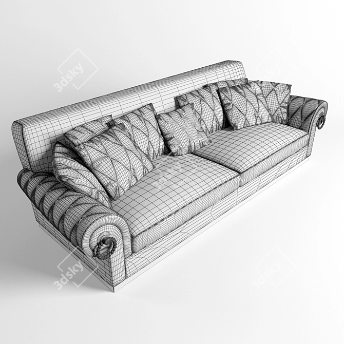 Enea Visionnaire Sofa - 850х2850х1110 Dimensions! 3D model image 3