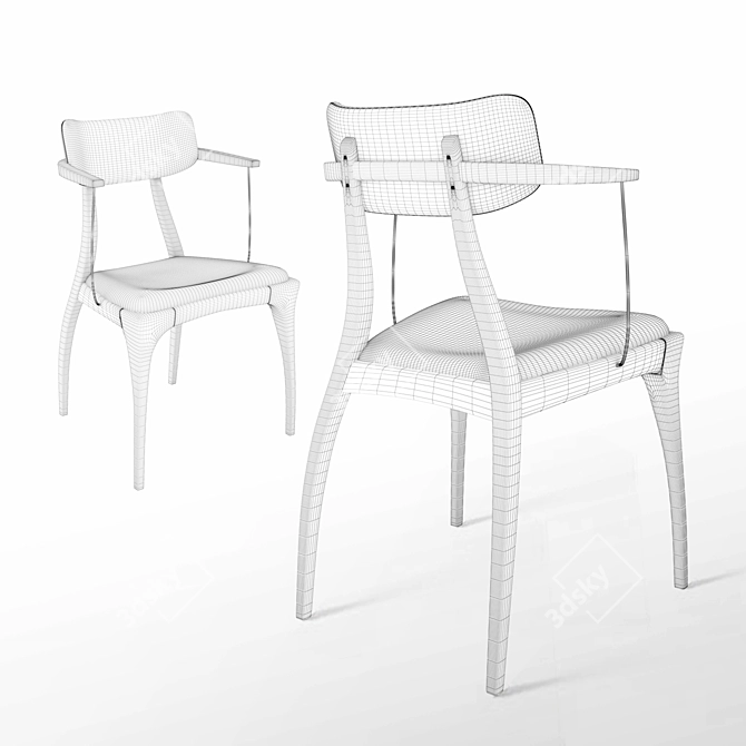 Elegant Talon Chair: Reeves Design 3D model image 3
