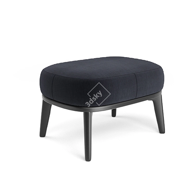 Leslie Ottoman: Luxurious Minotti Armchair Combo 3D model image 3