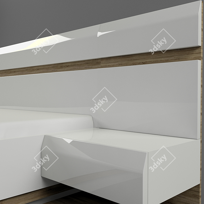 Anrex Linate Bed Set 3D model image 2