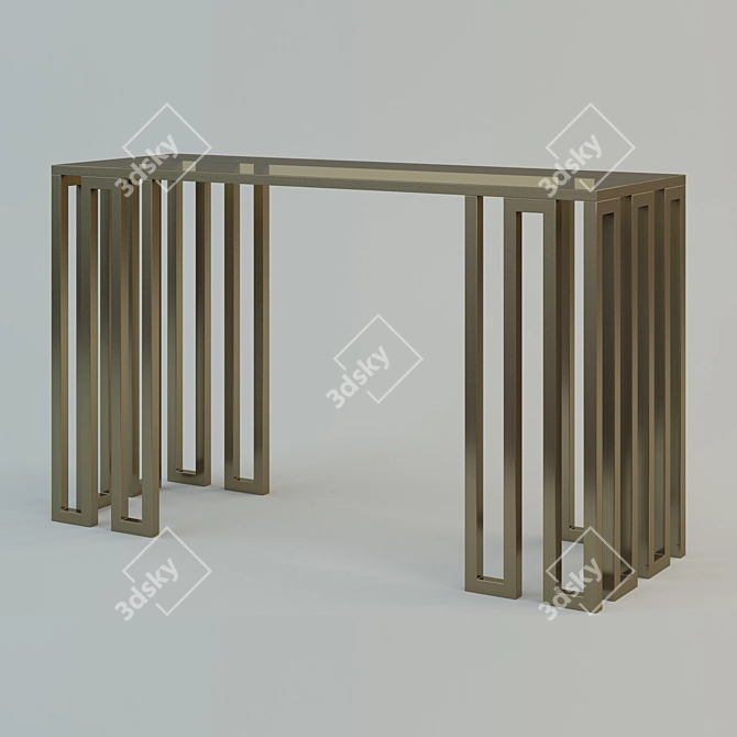 Elegant Paragon Console Table 3D model image 1