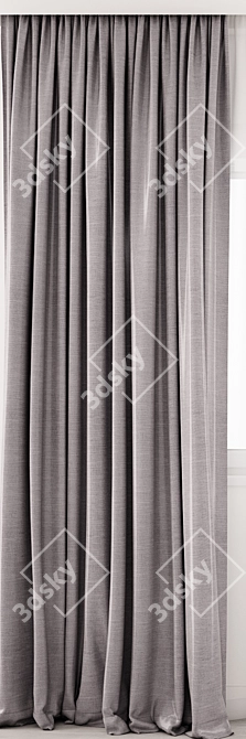 Elegant Curtain Model 3D model image 2