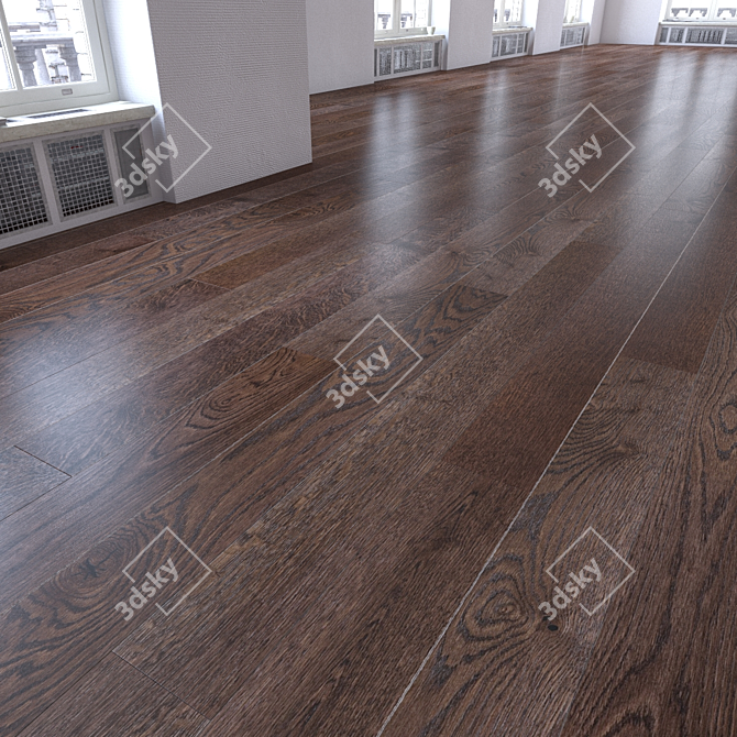 Versatile Wood Floor Set 3D model image 2