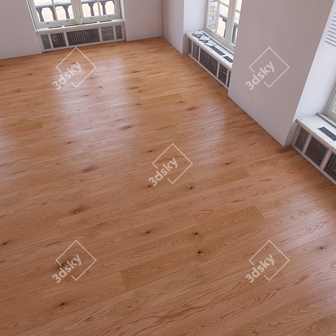 Versatile Parquet Flooring Set 3D model image 1