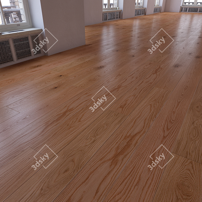 Versatile Parquet Flooring Set 3D model image 3