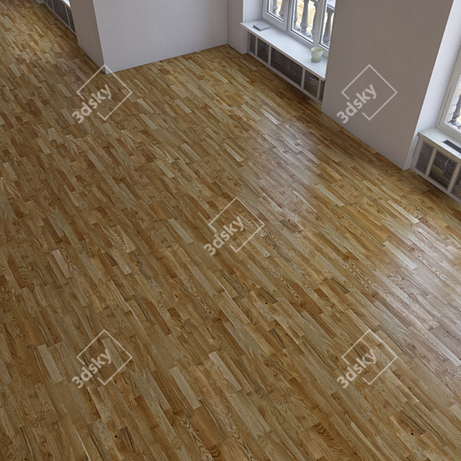 Versatile Wood Flooring Set 3D model image 2