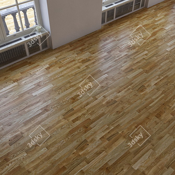 Versatile Wood Flooring Set 3D model image 3