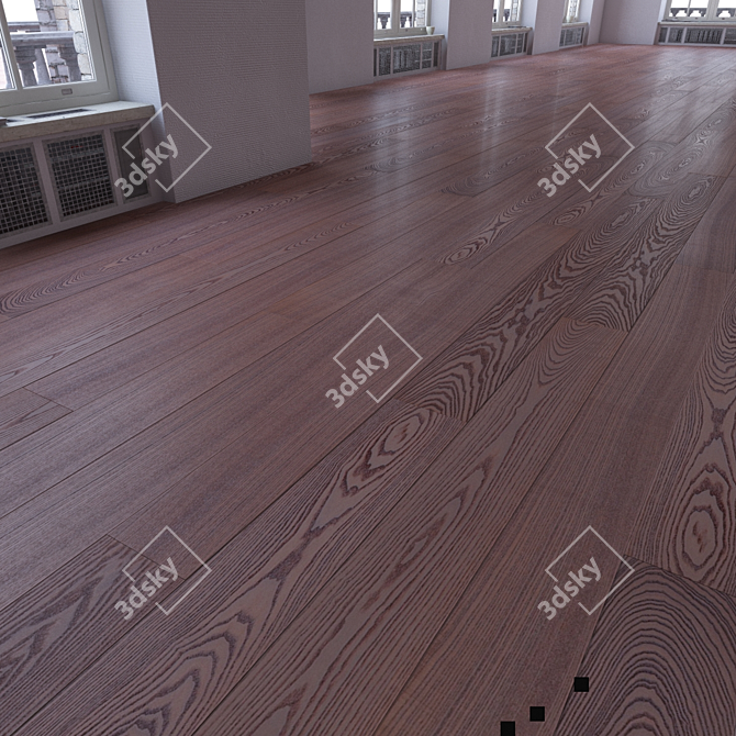 Versatile Parquet Flooring Set 3D model image 1