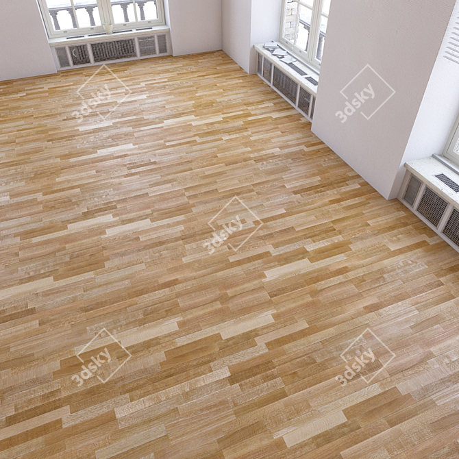 Realistic Wood Parquet Collection 3D model image 1