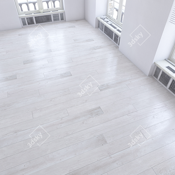 Versatile Wood Flooring Set 3D model image 1