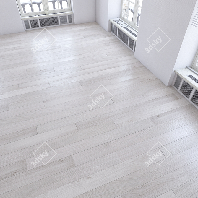 Realistic Parquet Flooring Set 3D model image 1