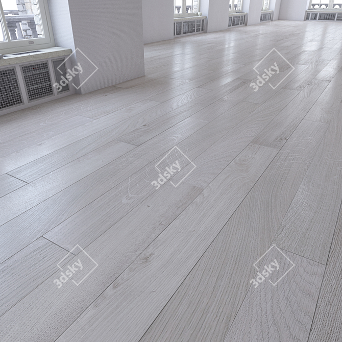 Realistic Parquet Flooring Set 3D model image 2