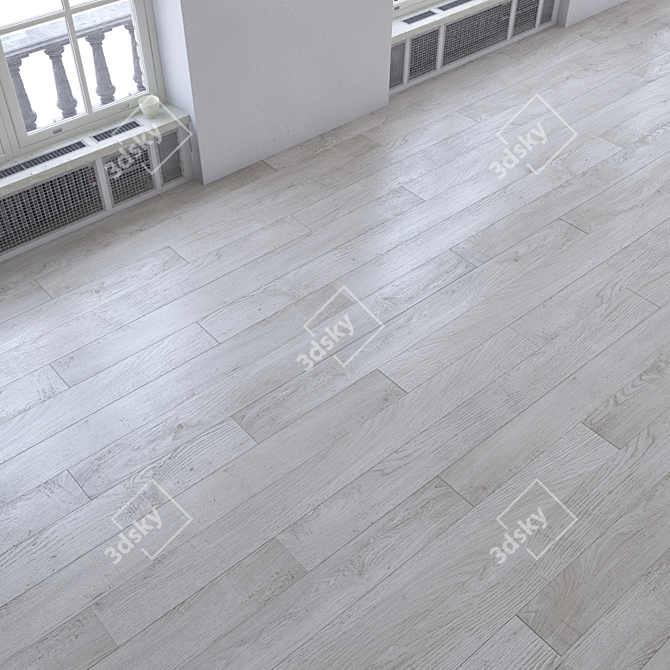 Multi-Sub Parquet Tiles - 6 Unique Wood Textures 3D model image 1