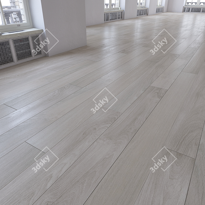 Versatile Parquet Flooring Set 3D model image 2