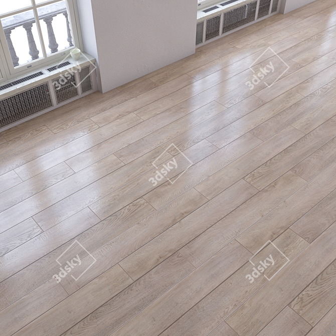 Versatile Wood Flooring Set 3D model image 1