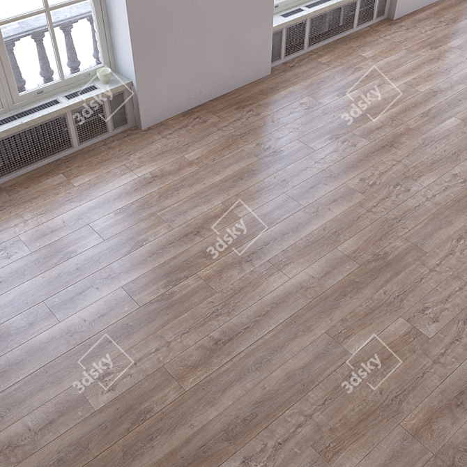 Versatile Wood Flooring Set 3D model image 2