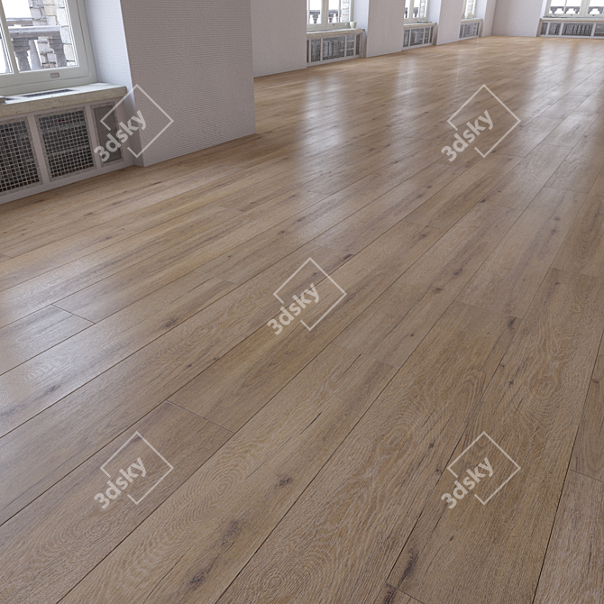 Versatile Parquet Texture Set 3D model image 1