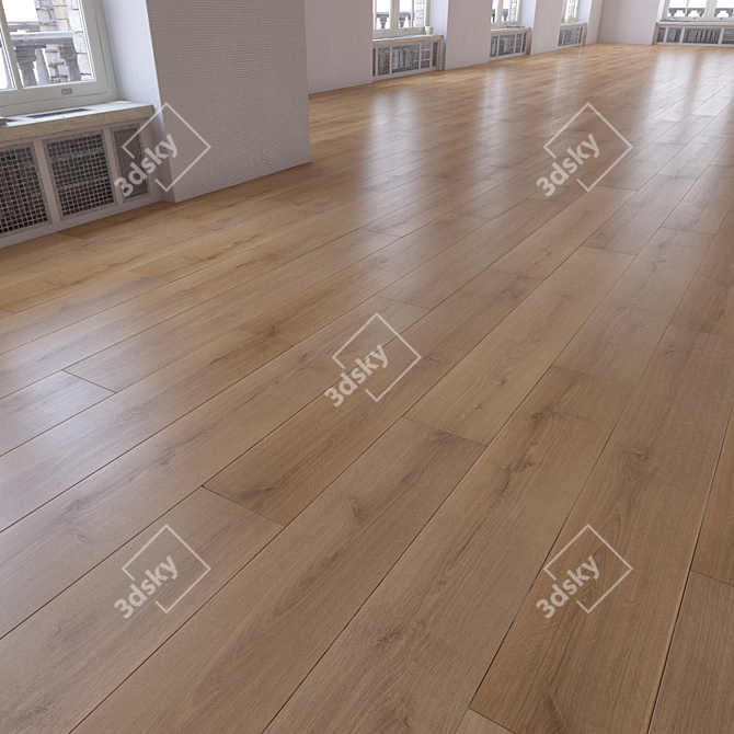 Versatile Parquet Flooring Kit 3D model image 1