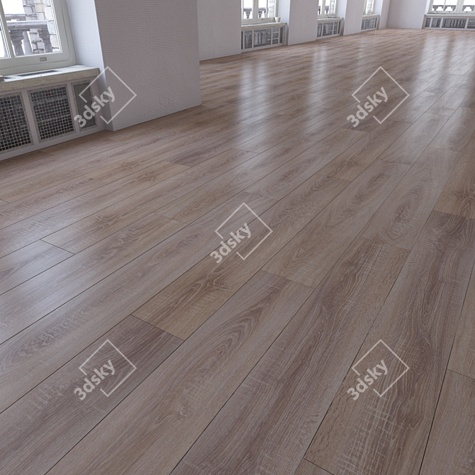 Versatile Parquet Floor Set 3D model image 1