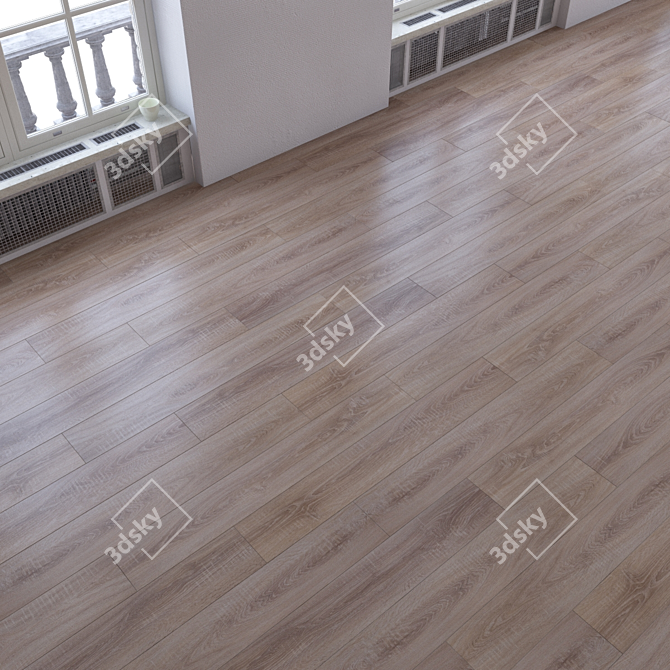 Versatile Parquet Floor Set 3D model image 2