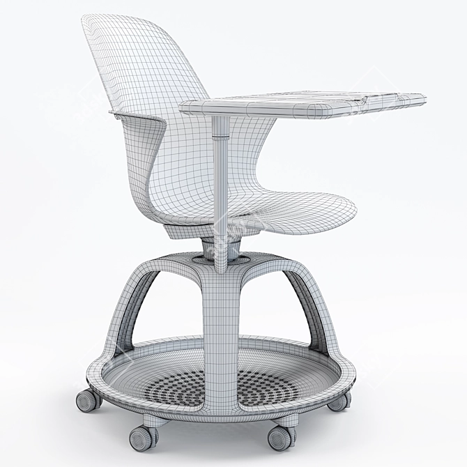Steelcase Node Mobile Collaborative Chair 3D model image 3