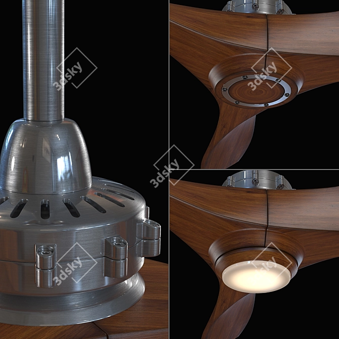 Minka Aire Aviation Ceiling Fan 3D model image 2