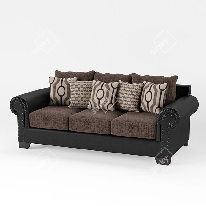 Ultimate Comfort Wyatt Sofa 3D model image 1
