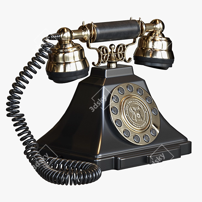 Retro Dial Vintage Telephone
Classic Push Button Telephone
Vintage Style Telephone
Elegant Vintage Dial Telephone
Antique Inspired Push 3D model image 1