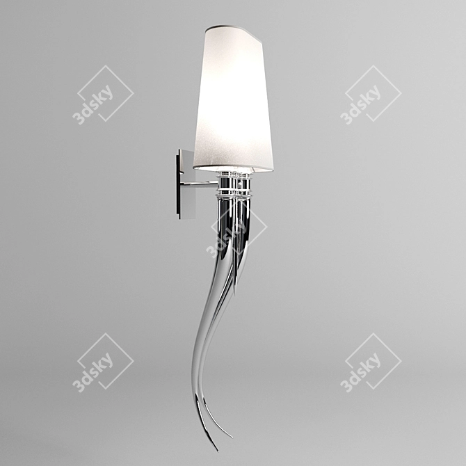 Elegant Brunilde Wall Light 3D model image 1