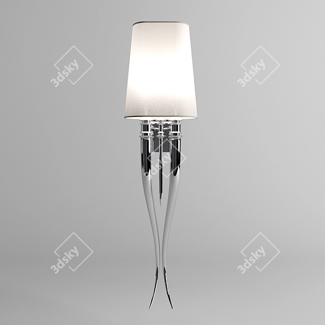 Elegant Brunilde Wall Light 3D model image 2