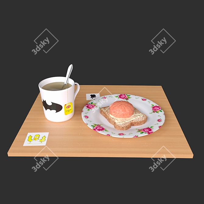 Morning Fuel: Student Breakfast 3D model image 1