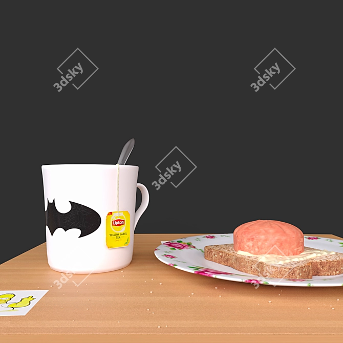 Morning Fuel: Student Breakfast 3D model image 2