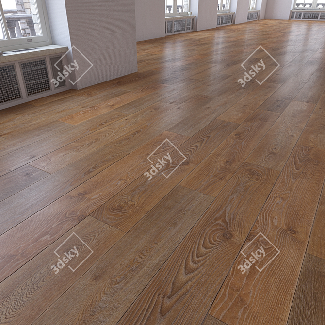 Versatile Parquet Floor Kit 3D model image 1