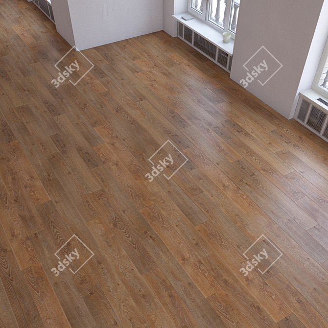 Versatile Parquet Floor Kit 3D model image 2