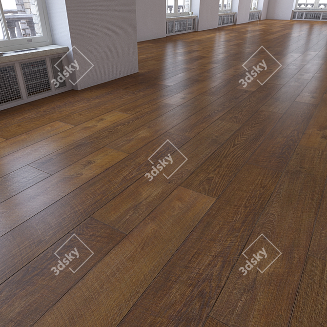 Title: Versatile Parquet Flooring Set 3D model image 1