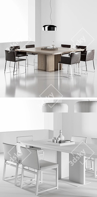 Modern Minotti Toulouse Set 3D model image 2